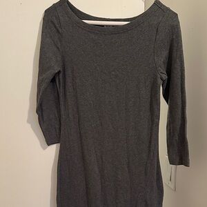 GAP Charcoal 3/4 Sleeve Women's Dress